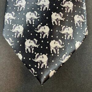 The First Elephant Silk Tie